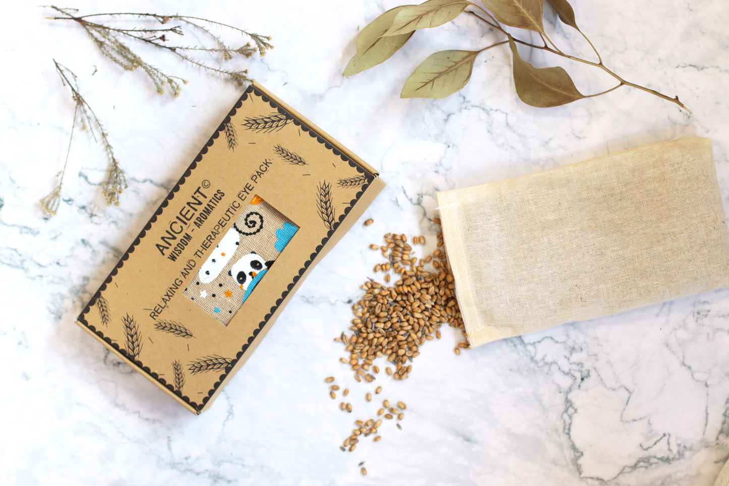 Lavender Wheat Eye Pillow