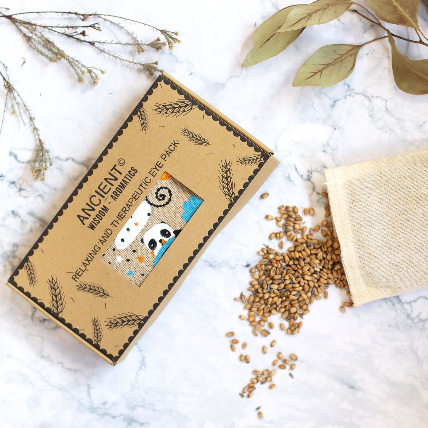 Lavender Wheat Eye Pillow